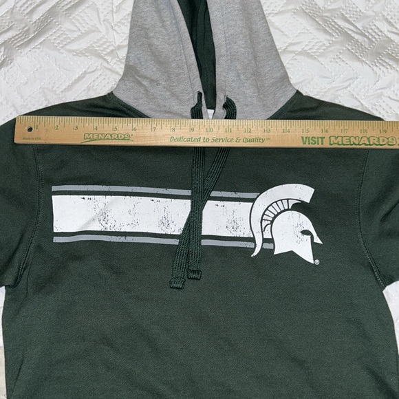 Pro Edge by Knights Apparel Michigan State University Spartan Hooded Sweatshirt - Picture 6 of 7
